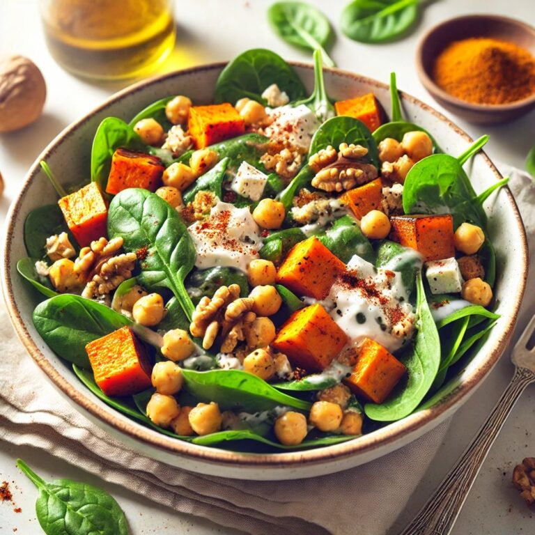 Energy Salad with Chickpeas and Sweet Potatoes